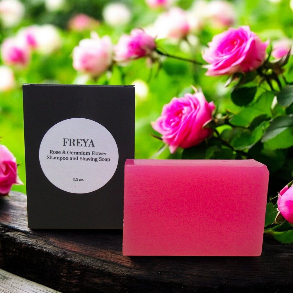 NEW Shampoo Bar. Rose floral scent.